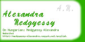 alexandra medgyessy business card